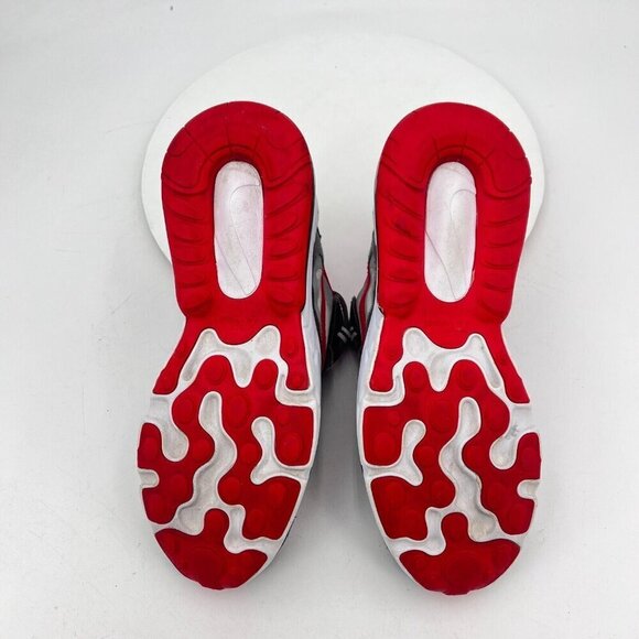 Nike Airmax 270 React Youth Size 6.5Y Women 8 BQ0103-013 Red Black Training Shoe - Picture 8 of 11